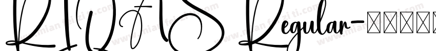 RIQAS Regular字体转换